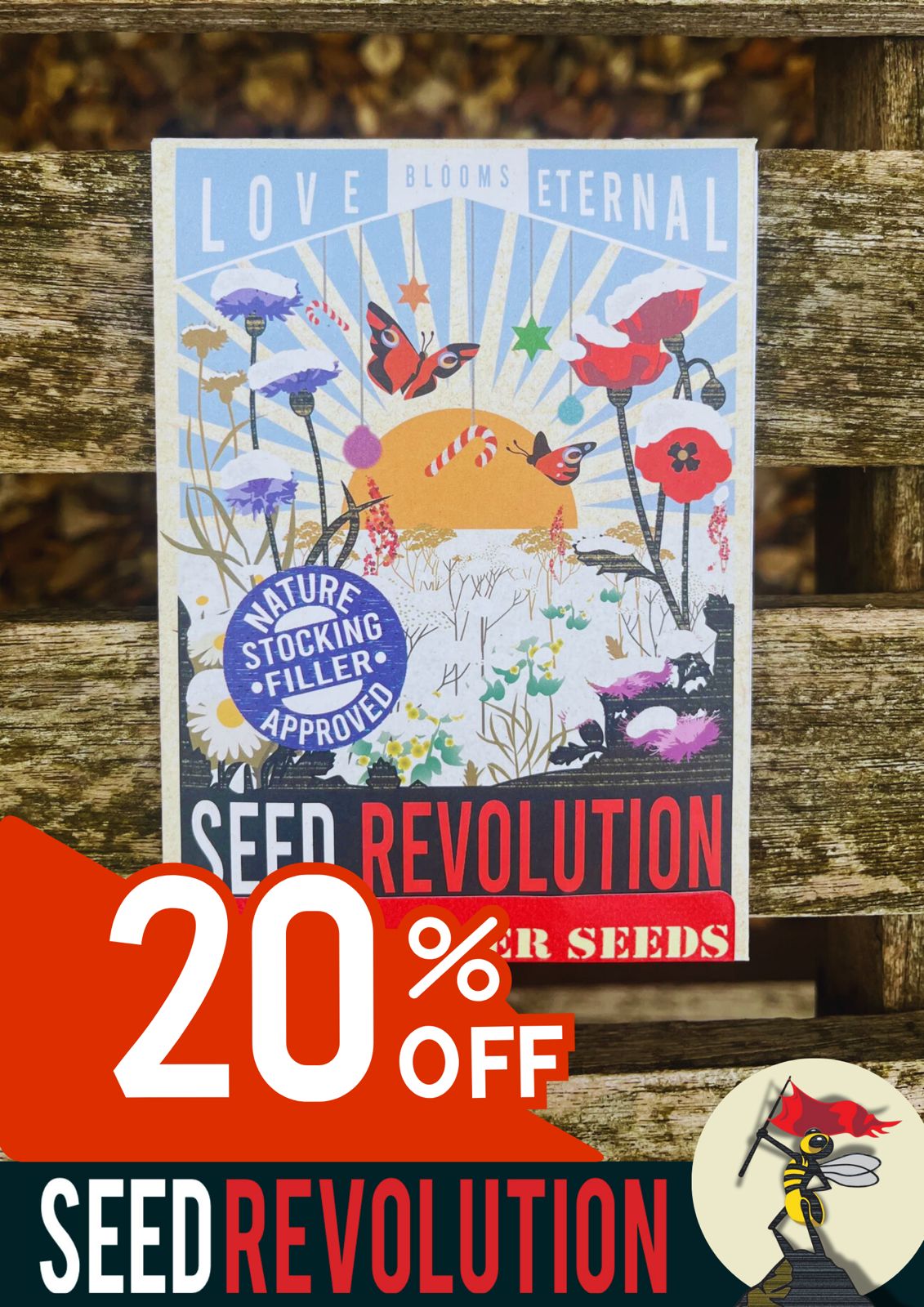 'Love Blooms Eternal' Christmas Wild Flower Packet