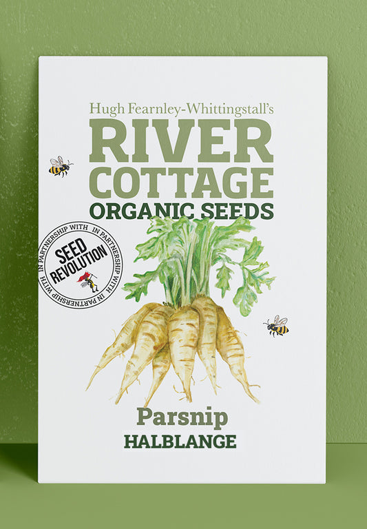 River Cottage Organic Veg Seeds - Parsnips - Halblange