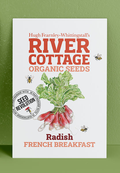 River Cottage Organic Veg Seeds Radish - French Breakfast