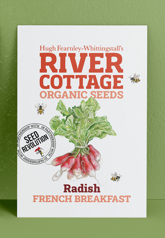 River Cottage Organic Veg Seeds Radish - French Breakfast
